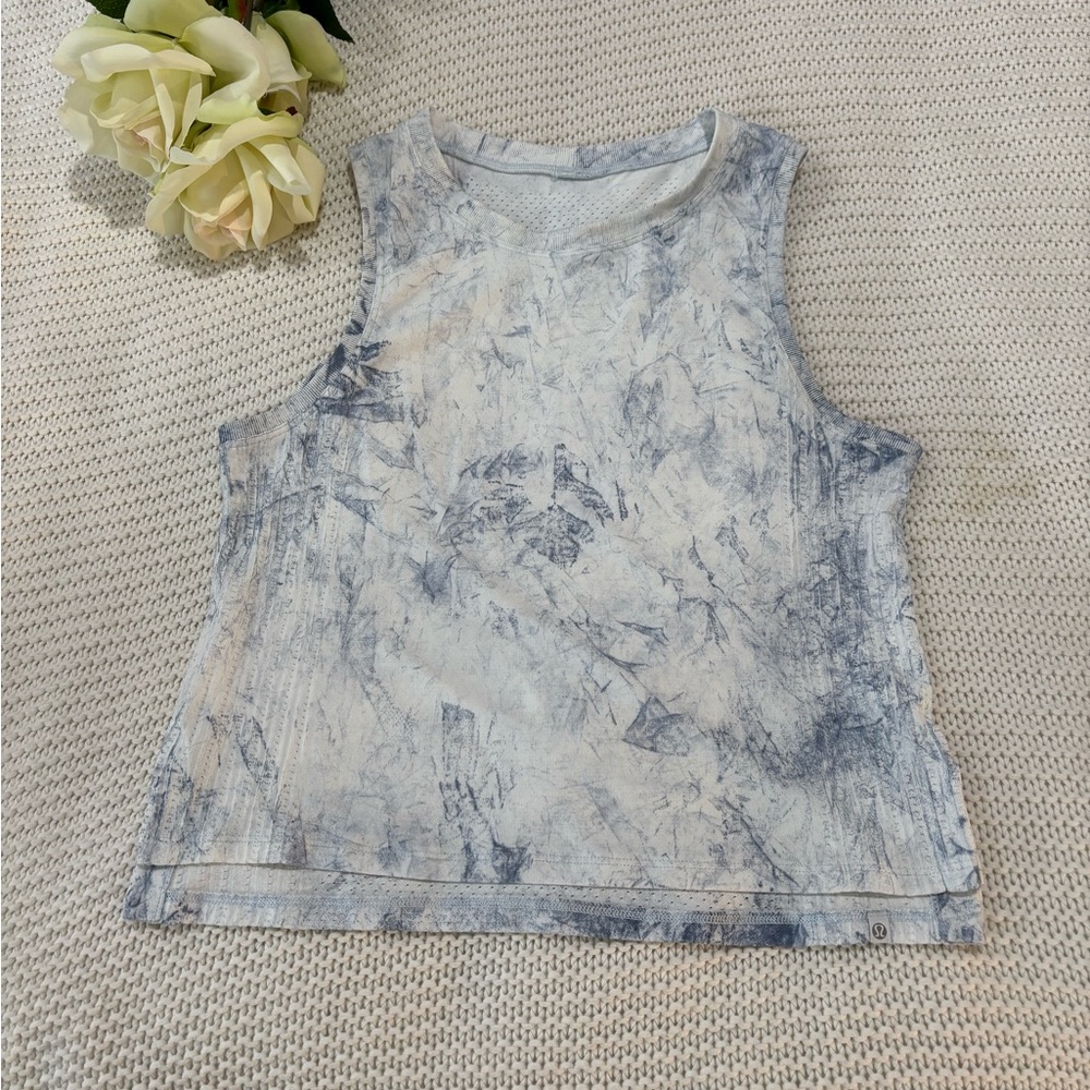 Lululemon Athletica Blue-Gray Muscle Tee